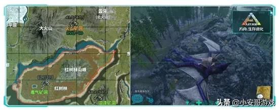方舟死亡岛矿洞入口在哪？方舟地图生物矿藏分布攻略