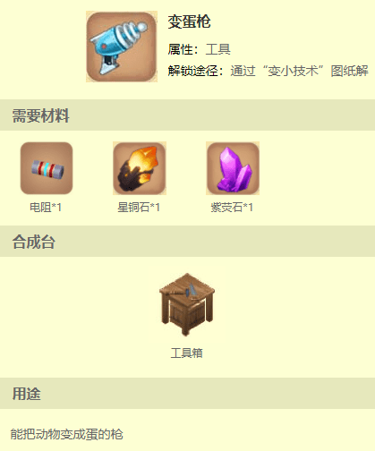 迷你世界如何合成变蛋枪？迷你世界中如何获取变蛋枪的图纸